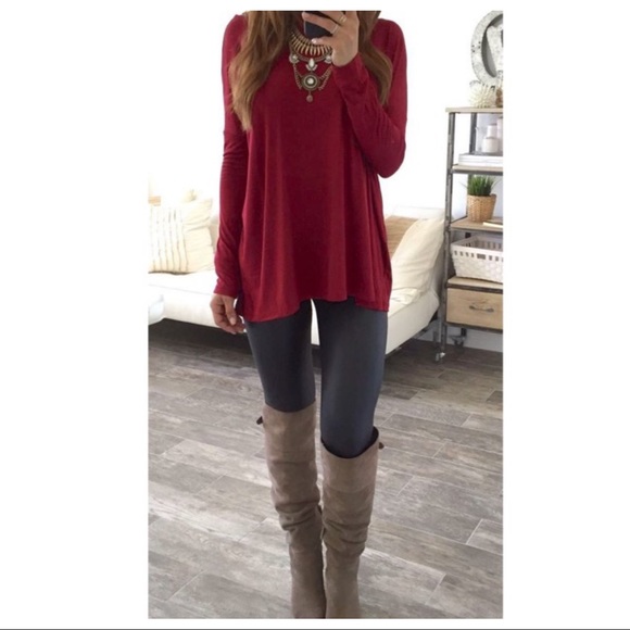 ✨RESTOCK✨Charcoal grey Textured leggings - Picture 2 of 5